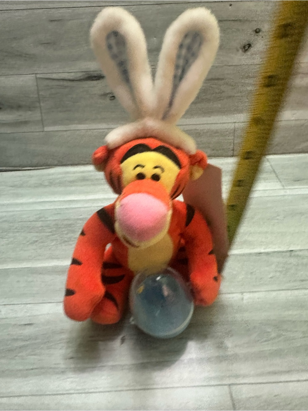 Disney Easter Tigger Plush with White Bunny Ears and Pink Nose - Picture 6 of 6